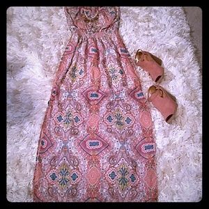 Beautiful strapless maxi dress